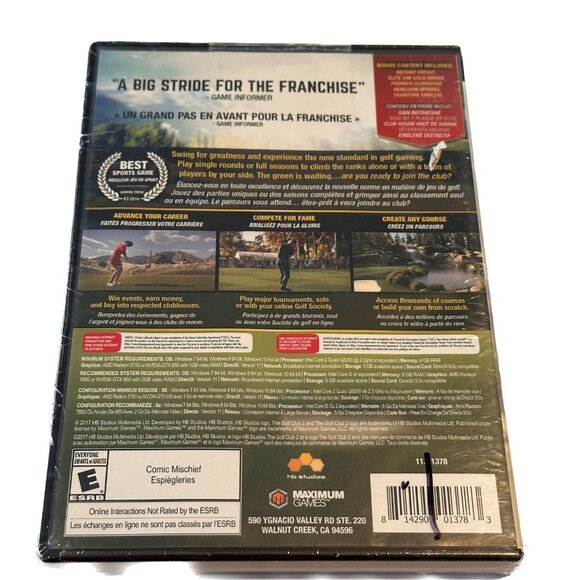 The Golf Club 2 PC Game Sealed - Picture 2 of 3